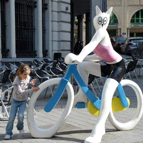Jean-Pierre Even : A bicyclette (Bruxelles)