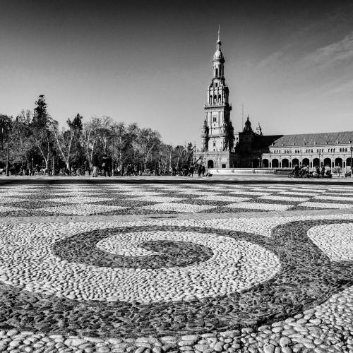 Dominique POTEVIN : Plaza de España (Séville)