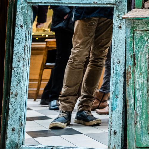 Dominique POTEVIN : Miroir mon beau miroir … (Passage du grand cerf - Paris)