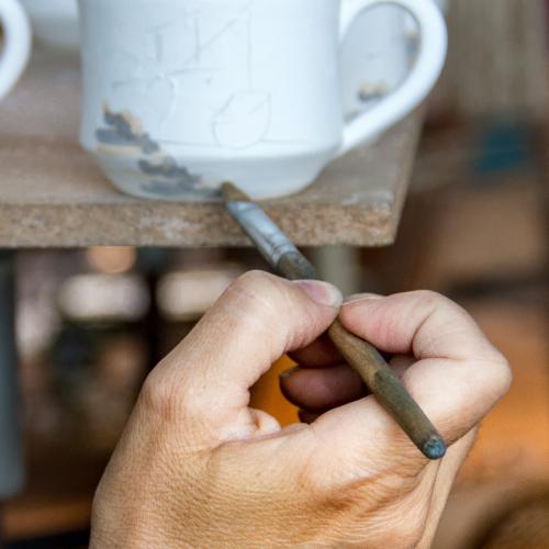 Michel BALOCHE : Peinture sur faïence