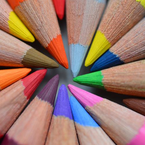 Christine DONAIRE - Rosace de crayons